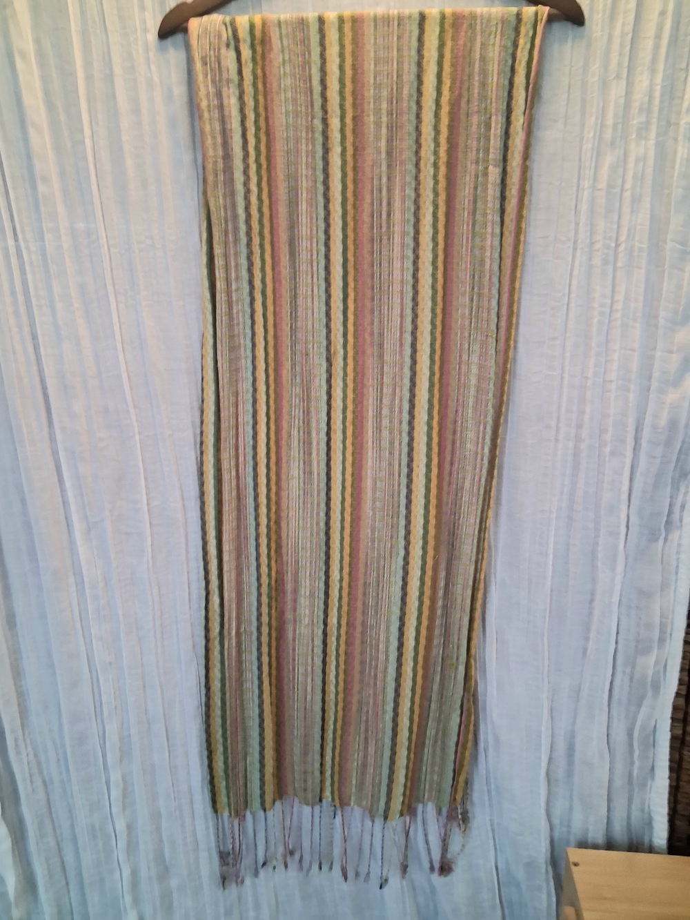 Handwoven Multicolored Striped Scarf